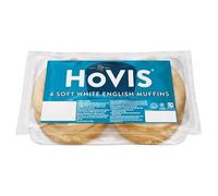 Hovis 4 Soft White English Muffins x 1 Pack