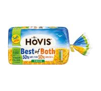 Hovis Best of Both Thick 750g x Case of 1 - Soft White & Wholemeal Blend Bread | High in Fibre, Freshly Baked Loaf for Healthy Everyday Meals