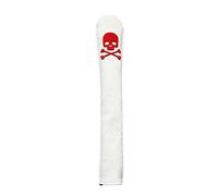 HOVTOIL Golf Stick Cover with 3D Embroidery Four-Leaf Clover Pattern Golf Indicator Rod Holder for Training Aid Alignment Stick Protection White A