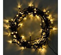 HOVUK 100 LED Chasing Lights 5M/16feet Lead Wire - Warm White Lights for Happy New Year, Waterproof Christmas Lights for Indoor Outdoor Outside Garden Décor