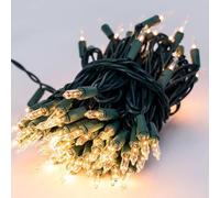 HOVUK 100 Warm White Fairy Lights 5M/16feet Wire - LED String Lights for New Year, Black Wire Light for Indoor Lighting, Bedroom, Wedding Party, Xmas Tree Decoration