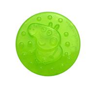 HOVUK® 1x Green 3D Water-Filled Teether in Round Shape, Embossed George Pig Character, Safe Silicone Chewable, Newborn Teething Toy, Perfect for Babies 3+ Months