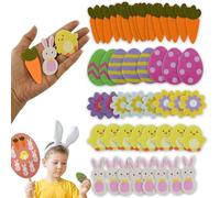 HOVUK 48PCS Easter Window Stickers for Church Easter Supplies | Easter Clings for Easter Basket Stuffers | Classroom Easter Crafts for Spring Decorations