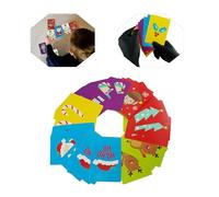 HOVUK 52 Pcs Jumbo Elf Snap Cards for Kids Adults- 12.5 cm| Thin Cardboard Playing Cards for Party Favors| Christmas Cards Set for Boys Girls Games 4+Y