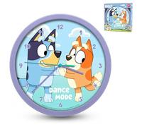 HOVUK Bluey Wall Clock for Kids 25cm - Children's Watch Battery Operated, Learning Time Mounted Analog Clock, Bluey and Bingo Colorful Clock for Kids Bedroom Unisex Gift 3+Years