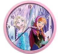 HOVUK Disney Frozen Wall Clock, Pink, Elsa & Anna Design | Perfect for bedrooms, playrooms, or Frozen-themed spaces