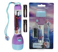 HOVUK Frozen Kids Flashlight Torch 16cm, LED Super Bright Torch Battery Powered, Glow in Dark Camping Torch Kids for Travel, Summer Night Activity for Kids Adult Hiking 3+Y