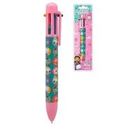 HOVUK Gabbys Dollhouse Barrel Ballpoint Pen| 6-Color Retractable Pen for Office School Supplies Students for Children Gift| Kids Party Favors 3+Years