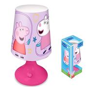 HOVUK Peppa and George Table Lamp | Cute Kids Desk Lamp for Bedroom Decor | Decorative Bedside Lamp for Study Room, Bedroom | Size-18cm