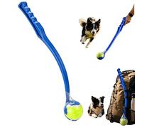 HOVUK Pet Pro Deluxe Tennis Ball Launcher for Dogs - Durable Fetch Thrower, Ball Picker & Interactive Pet Training Toy, Long Range Outdoor Dog Exercise Launcher - Blue