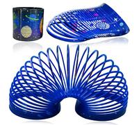 HOVUK Space Mission Magic Spring, 7cm Bouncy Slinky Toy for Kids, Sensory Fidget Coil, Party Favors, Stocking Fillers, STEM Educational Gift for Boys Girls Age 3+ - 1x Random