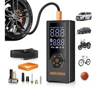 HOVVIDA Tyre Inflator Portable Air Compressor, Car Tyre Inflator, 7800 mAh Battery, 12V DC, 150 PSI, 40L/min Air Flow, Fast Inflation, Portable pump for MPV, SUV, Car, Motorcycle, Bike, Ball