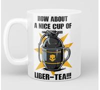 How About a Nice Cup of Liber-Tea!!! Gamer Mug 11oz Ceramic (White)