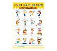 How Are You Feeling Feelings Chart, Emotions Educational Poster for Toddlers Kindergarten Classroom Decor, Social Emotional Learning Tools(Unframed,08x12inch(20x30cm))