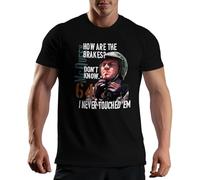 How are Your Brakes Steve McQueen Men's Black T-Shirt Size L