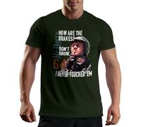 How are Your Brakes Steve McQueen Men's Military Green T-Shirt Size XXL