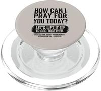 How Can I Pray For You Today Christian Bible Verse On Back PopSockets PopGrip for MagSafe