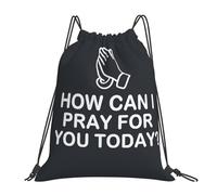 How Can I Pray For You Women Men Drawstring Bag Lightweight Drawstring Backpack Adjustable String Backpack For Hiking Sports Football