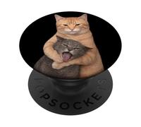 HOW CATS LOVE HATE MEME X FUNNY CATS X Famous Cat Meme PopSockets Adhesive PopGrip