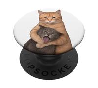 HOW CATS LOVE HATE MEME X FUNNY CATS X Famous Cat Meme PopSockets Adhesive PopGrip