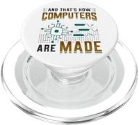 How Computers Are Made IT Funny Computer PopSockets PopGrip for MagSafe