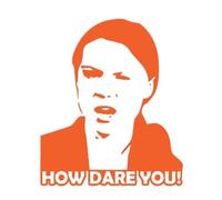 How Dare You? Greta Sticker Decal Sticker Decal Autocollant (Orange)