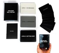 How Deep Will You Go Card Game,99 Icebreaker Conversation Cards, Game of Questions to Deepen Connection Engaging Questions for Friends, Family and Dates-Fun for Parties, Road Trips, Vacations (1 Set)