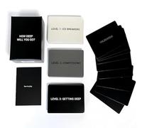 How Deep Will You Go Card Game, 99 Icebreaker Conversation Cards, Game of Questions to Deepen Connection, The Perfect Choice for Family Gatherings, Friend Gatherings, and Outdoor Activities (2 Set)
