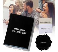 How Deep Will You Go? Card Game - Fun Deep Conversation Questions for Adults, Family Party, and Game Night - 99 Pieces