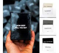 How Deep Will You Go?Game of Questions to Deepen Connection,99 Icebreaker Conversation Cards,Engaging Questions for Friends,Family, Dates,Coworkers,Fun for Parties,Road Trips,Game Nights & Vacations