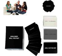 How Deep Will You Go? How Deep Will You Go Card Game, Game Of Questions To Deepen Connection, How Deep Will You Go Conversation Game,How Deep Will You Go Cards, Icebreaker Conversation Cards (1set)