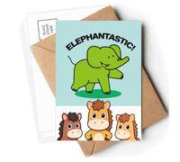 How Describe Elephant Walk Postcards Envelopes Cards Mailing Year Horse