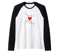 How Did I Get So Lucky Ace Card Hearts Valentine Anniversary Raglan Baseball Tee