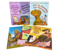 How Do Dinosaurs Collection. 6 Books (How do Dinosaurs say Good Night, Eat Their Food, Learn Colours and Numbers, Get Well Soon, Go To School, Say I Love You). RRP £36.94.
