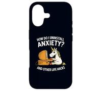 How Do I Uninstall Anxiety & Other Life Hacks Funny Unicorn Case for iPhone 17