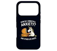 How Do I Uninstall Anxiety & Other Life Hacks Funny Unicorn Case for iPhone 17 Pro
