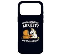 How Do I Uninstall Anxiety & Other Life Hacks Funny Unicorn Case for iPhone 17 Pro Max