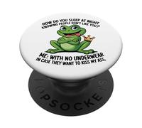 How Do You Sleep At Night Knowing People Don't Like You Frog PopSockets Adhesive PopGrip
