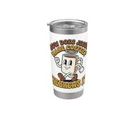 How Does Jesus Make Coffee Hebrews It Funny Christian Pun Stainless Steel Insulated Tumbler
