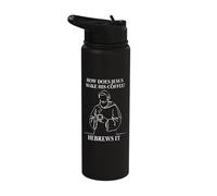 How Does Jesus Make Coffee? Hebrews It Funny Christian Stainless Steel Insulated Water Bottle