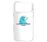 How Does The Ocean Say Hi It Waves Cute Dad Joke Pun Funny Case for iPhone 17 Pro Max
