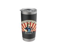 How Hard Can It Be Boys Do It Feminist Equity Trades Art Stainless Steel Insulated Tumbler