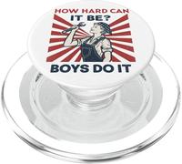 How Hard Can It Be Feminist Retro Artwork PopSockets PopGrip for MagSafe