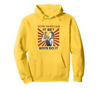 How Hard Can It Be Feminist Retro Artwork Pullover Hoodie