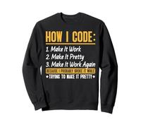 How I Code Make It Work Make It Pretty Make It Work Again Sweatshirt