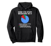 How I fix stuff working in IT, Tech Geek Nerd Funny Computer Pullover Hoodie
