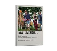 How I Live NowCanvas Posters Aesthetic Wall Art Decorative Painting Poster Decor Vintage Canvas for Living Room Bed Room 24x36inch(60x90cm) Frame-style