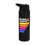 How I Prefer to Spend My Time Hobby Horsing Stainless Steel Insulated Water Bottle