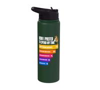 How I Prefer to Spend My Time Hobby Horsing Stainless Steel Insulated Water Bottle
