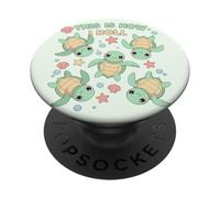 How I Roll Cute Sea Beach Turtle for Turtles Ocean Lovers PopSockets Adhesive PopGrip